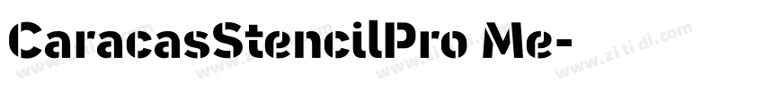 CaracasStencilPro Me字体转换